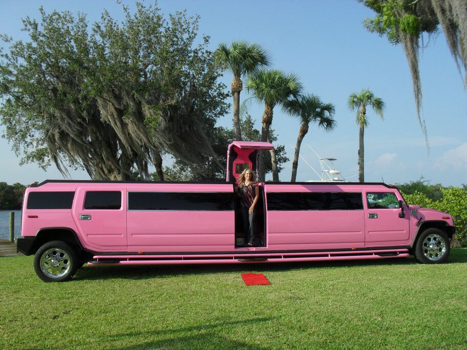 Jacksonville Beach Pink Hummer Limo 